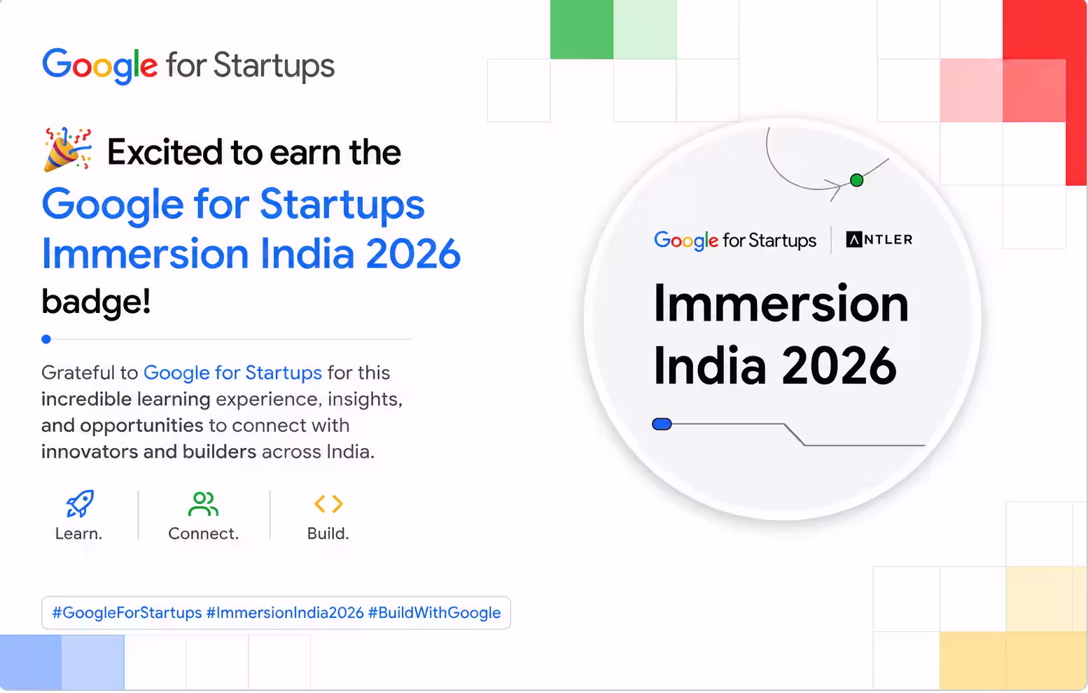 Google for Startups Immersion India 2026